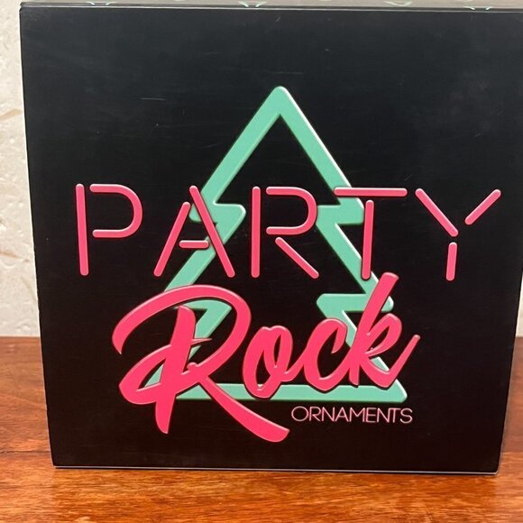 Party Rock Blue Iced Donut Glass Ornament - Glitter & Sprinkles - Picture 5 of 6